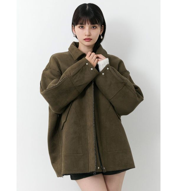 MURUA「リバーシブルミドルコート」|ステンカラーコート|