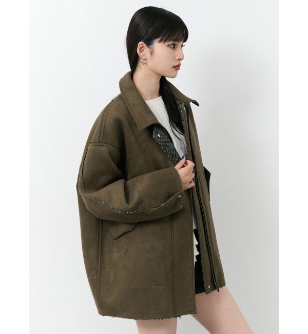 MURUA「リバーシブルミドルコート」|ステンカラーコート|