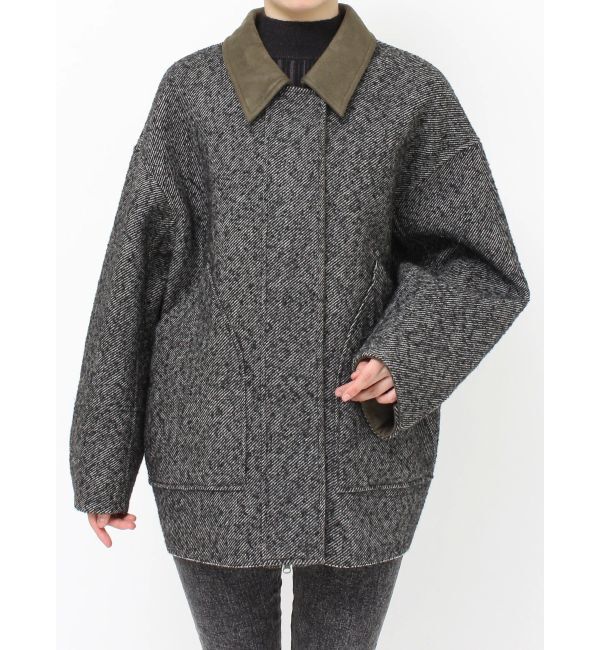 MURUA「リバーシブルミドルコート」|ステンカラーコート|