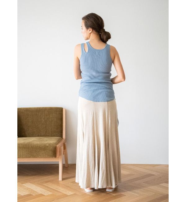 Ungrid「パット付きアシメデザインテレコタンクトップ」|タンクトップ|