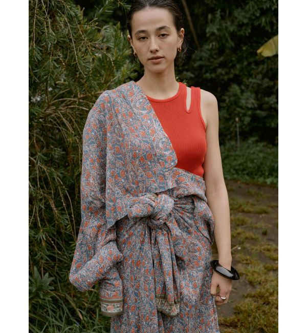 Ungrid「パット付きアシメデザインテレコタンクトップ」|タンクトップ|