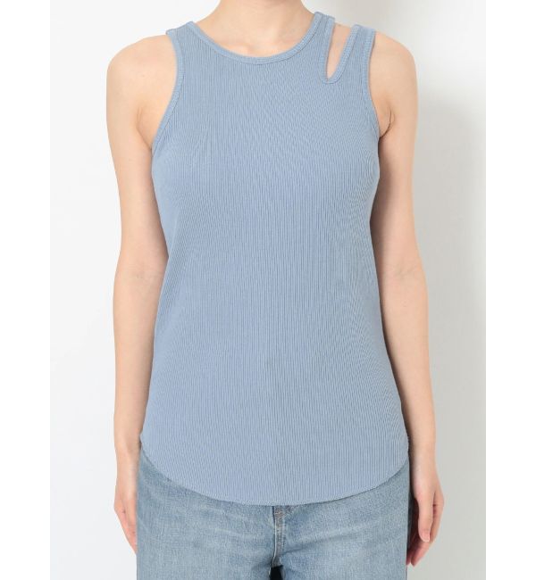 Ungrid「パット付きアシメデザインテレコタンクトップ」|タンクトップ|