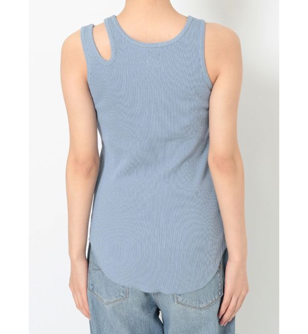 Ungrid「パット付きアシメデザインテレコタンクトップ」|タンクトップ|