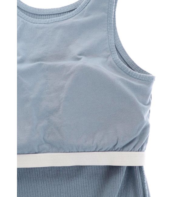 Ungrid「パット付きアシメデザインテレコタンクトップ」|タンクトップ|