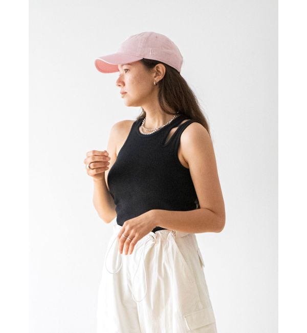 Ungrid「パット付きアシメデザインテレコタンクトップ」|タンクトップ|