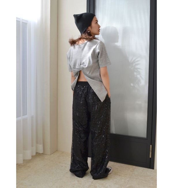 Ungrid「ハニカムバックデザインTee」|Tシャツ・カットソー|