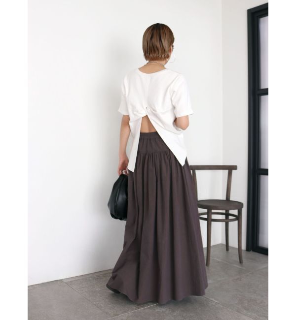 Ungrid「ハニカムバックデザインTee」|Tシャツ・カットソー|