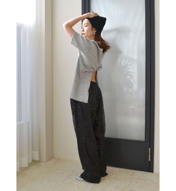 Ungrid「ハニカムバックデザインTee」|Tシャツ・カットソー|