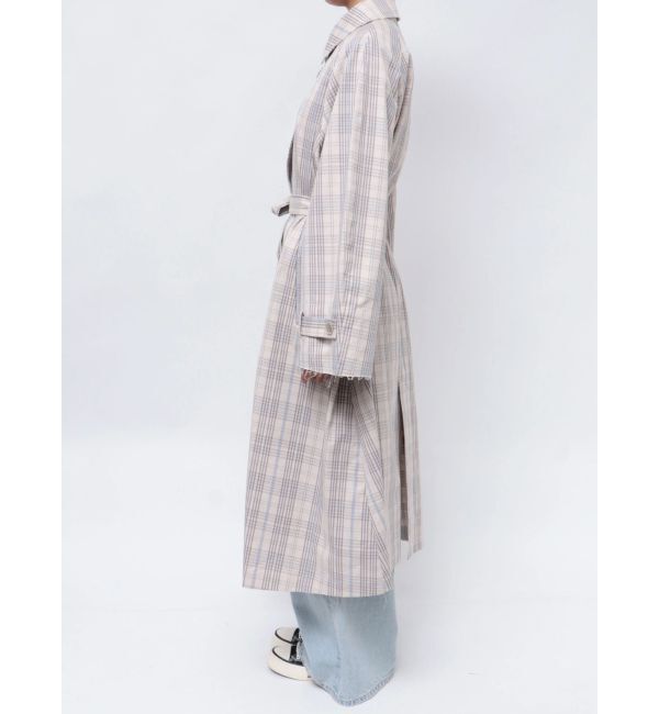 Ungrid「カットオフステンカラーコート」|ステンカラーコート|