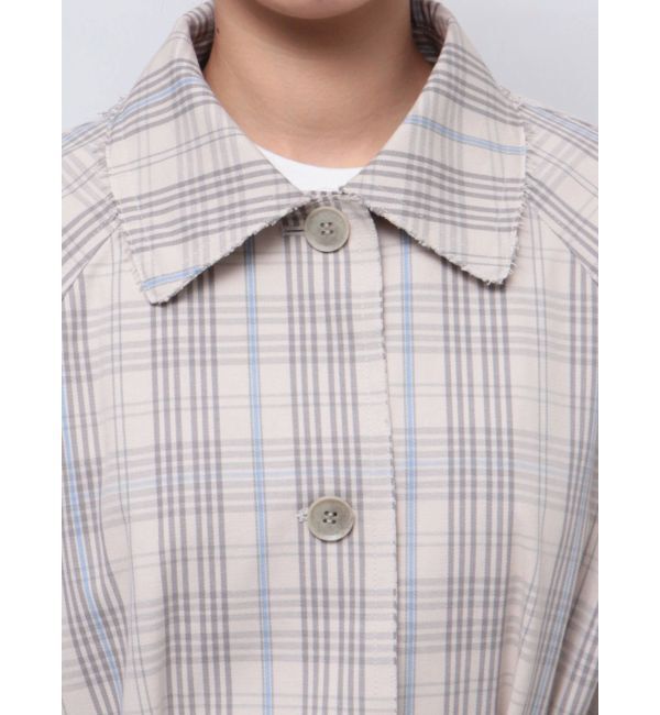 Ungrid「カットオフステンカラーコート」|ステンカラーコート|