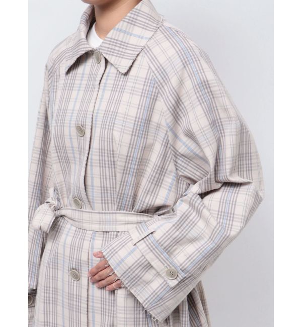 Ungrid「カットオフステンカラーコート」|ステンカラーコート|
