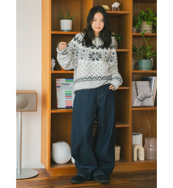 Ungrid「カーブルーズデニム」|デニム|