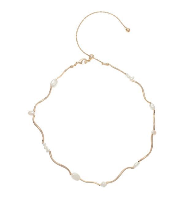 LAGUNAMOON「LADYランダムパールツイストミックスネックレス」|ネックレス|