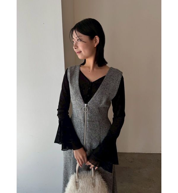 LAGUNAMOON「ノースリーブジャンパースカート」|ワンピース|