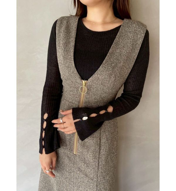 LAGUNAMOON「ノースリーブジャンパースカート」|ワンピース|