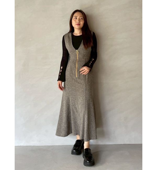 LAGUNAMOON「ノースリーブジャンパースカート」|ワンピース|