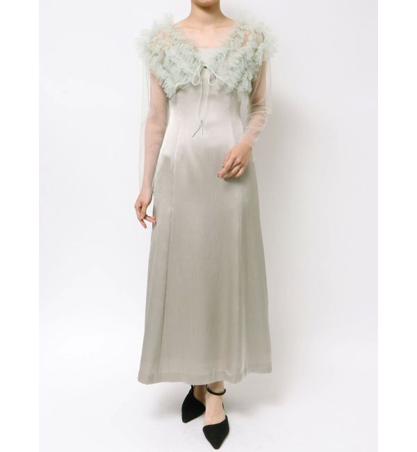 LAGUNAMOON「LADYチュールボレロキャミワンピース」|ワンピース|