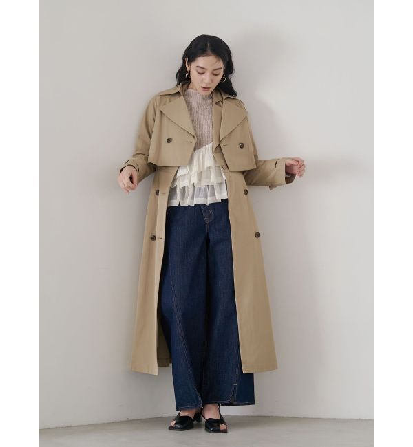 LAGUNAMOON「ワイドフレアデニムパンツ」|デニム|