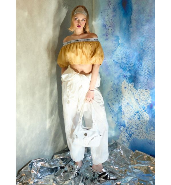 EVRIS「ロゴラインオフショルトップス」|シャツ・ブラウス|