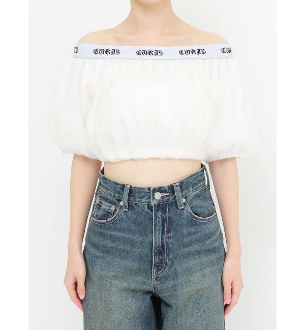 EVRIS「ロゴラインオフショルトップス」|シャツ・ブラウス|