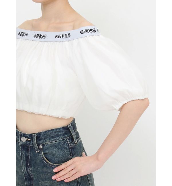 EVRIS「ロゴラインオフショルトップス」|シャツ・ブラウス|