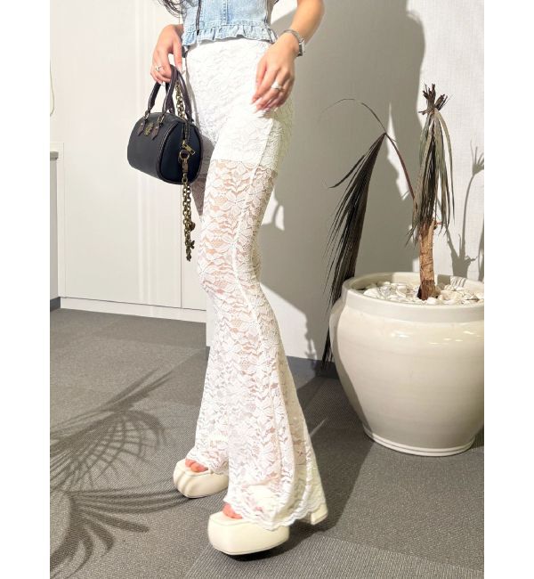 EVRIS「レースフレアパンツ」|その他|