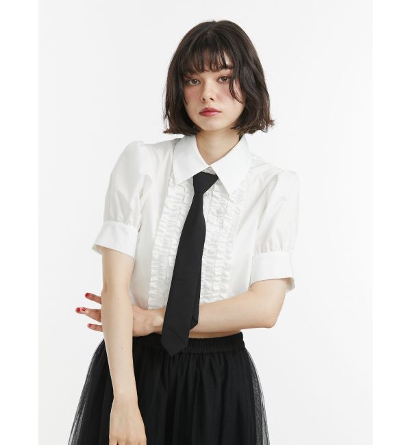jouetie「クロップドフリルブラウス」|シャツ・ブラウス|