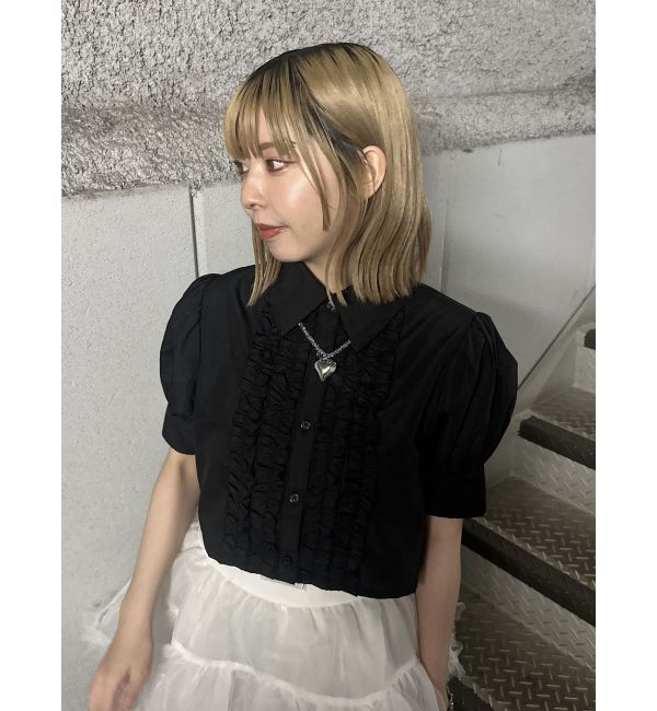 jouetie「クロップドフリルブラウス」|シャツ・ブラウス|