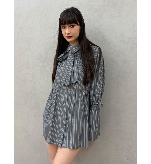 jouetie「リボンタイチュニックシャツ」|シャツ・ブラウス|