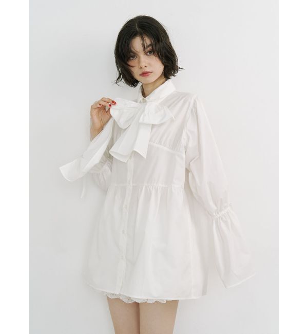 jouetie「リボンタイチュニックシャツ」|シャツ・ブラウス|