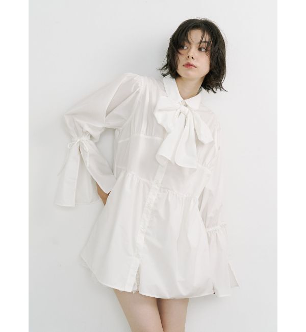 jouetie「リボンタイチュニックシャツ」|シャツ・ブラウス|