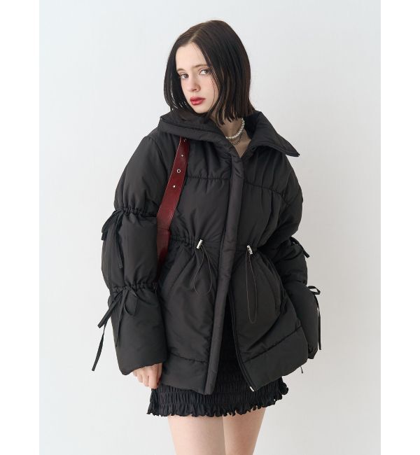 jouetie「ウエストマークミドルパッファーコート」|その他|ブラック