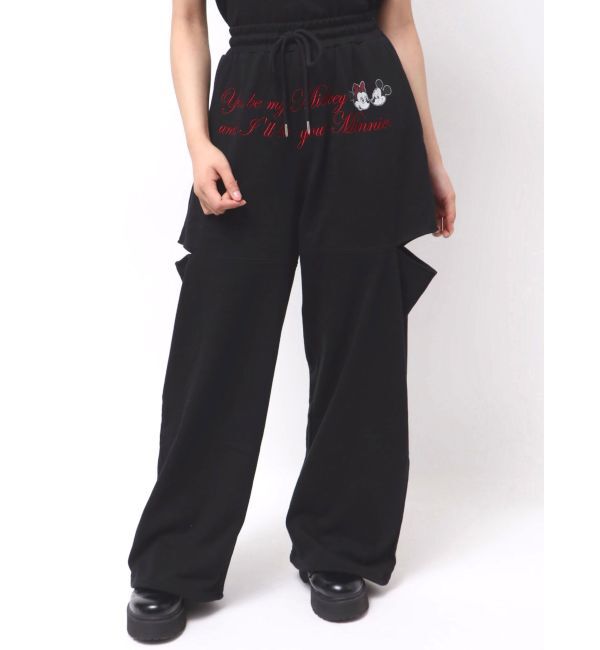 jouetie「【Mickey&Minnie】カットアウトスウェットパンツ」|その他|