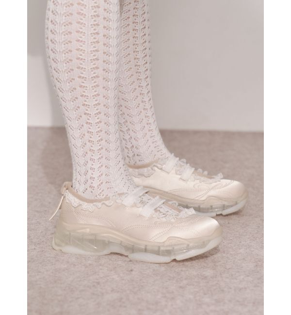 merry jenny「satin frill bandスニーカー」|スニーカー|