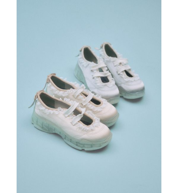 merry jenny「satin frill bandスニーカー」|スニーカー|