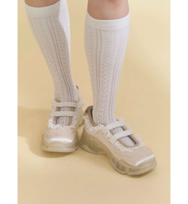 merry jenny「satin frill bandスニーカー」|スニーカー|