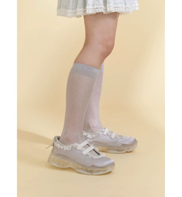 merry jenny「satin frill bandスニーカー」|スニーカー|