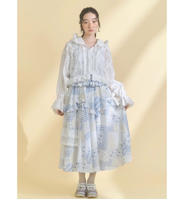 merry jenny「satin frill bandスニーカー」|スニーカー|