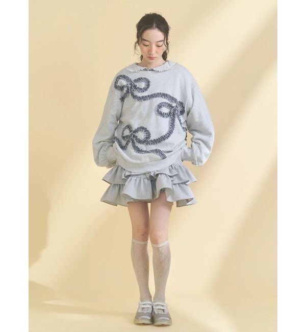 merry jenny「satin frill bandスニーカー」|スニーカー|