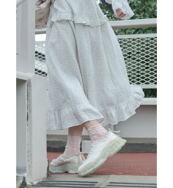 merry jenny「satin frill bandスニーカー」|スニーカー|