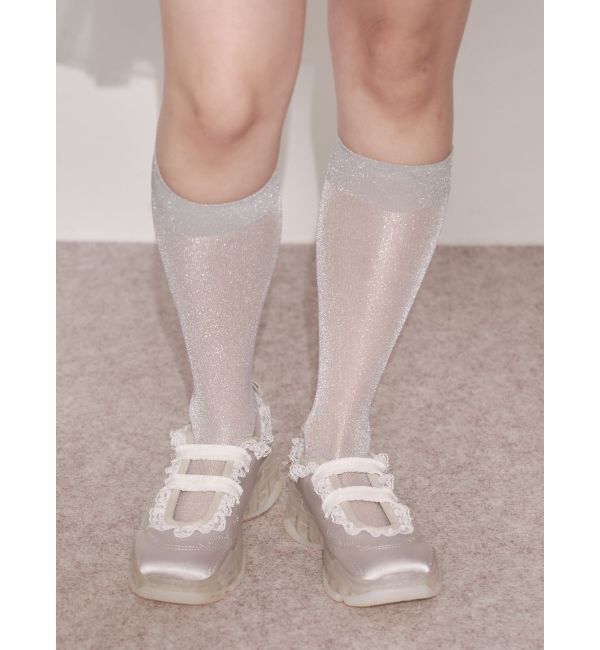 merry jenny「satin frill bandスニーカー」|スニーカー|