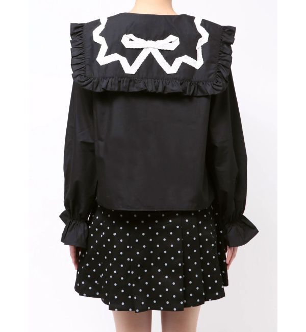 merry jenny「ribbonフリルカラーブラウス」|シャツ・ブラウス|