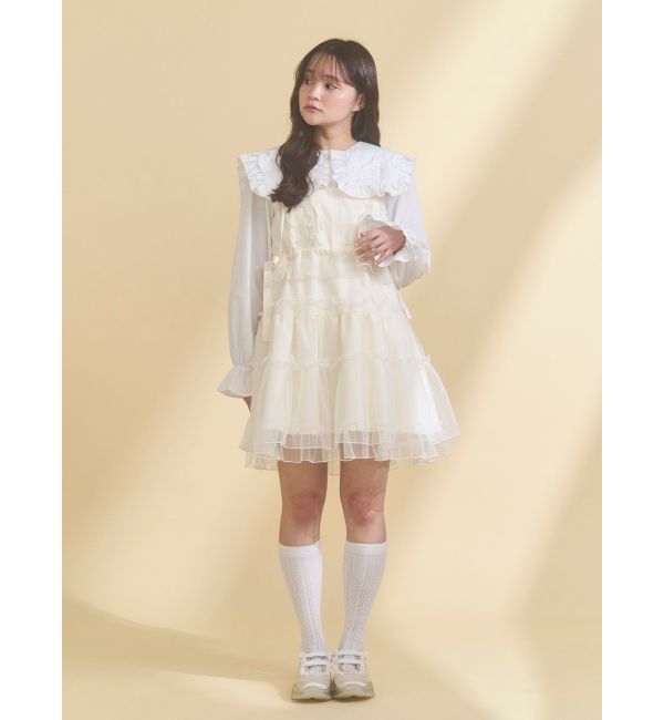 merry jenny「ribbonフリルカラーブラウス」|シャツ・ブラウス|