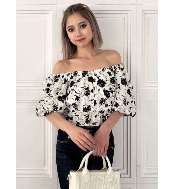 GYDA「オフショルハートネックブラウス」|シャツ・ブラウス|