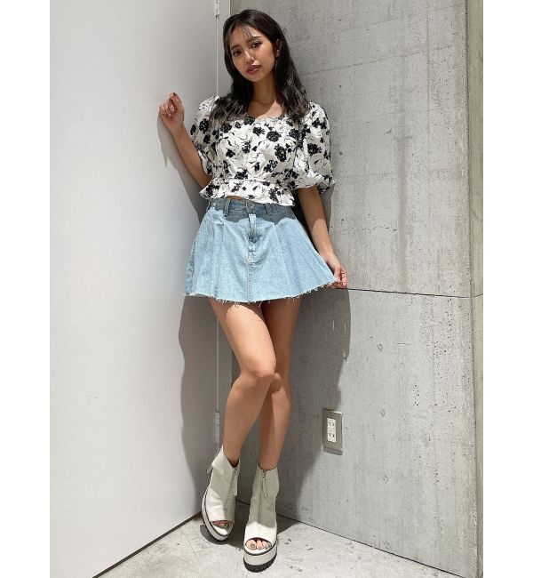 GYDA「オフショルハートネックブラウス」|シャツ・ブラウス|