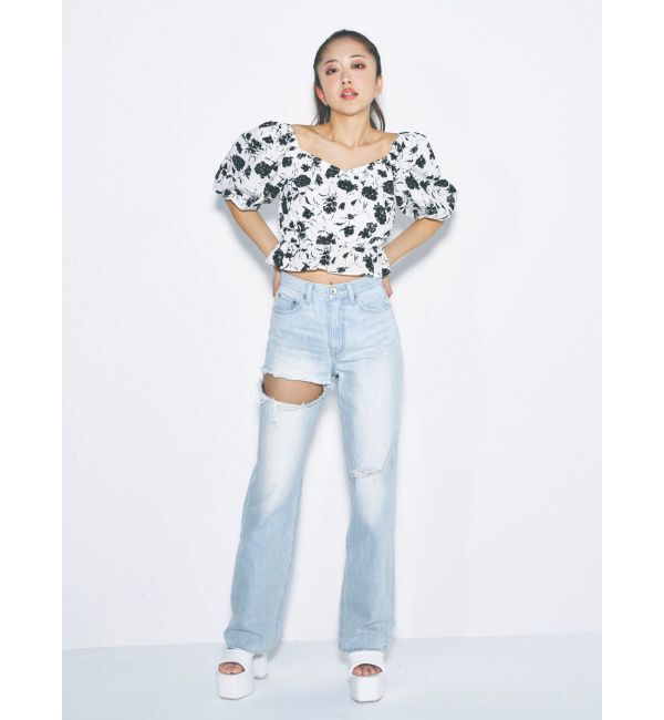 GYDA「オフショルハートネックブラウス」|シャツ・ブラウス|