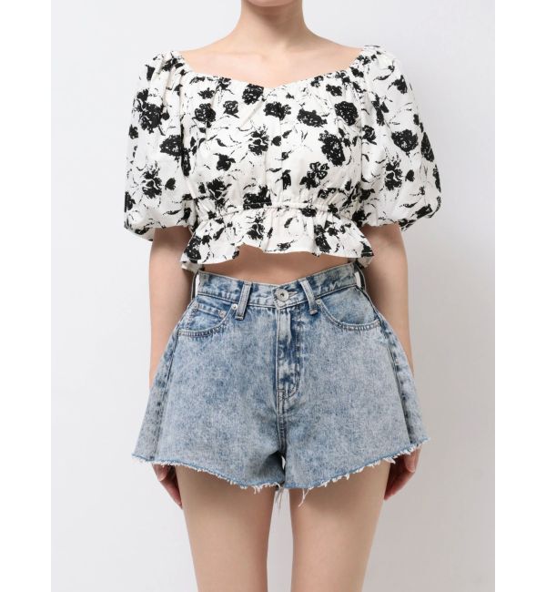 GYDA「オフショルハートネックブラウス」|シャツ・ブラウス|