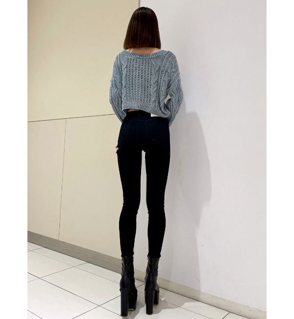 GYDA「ミドルウエストSIDE RIPPEDカラースキニーパンツ」|その他|