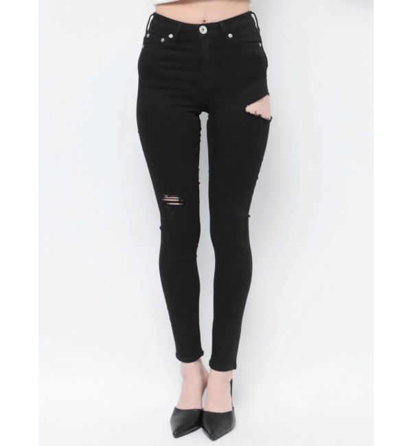 GYDA「ミドルウエストSIDE RIPPEDカラースキニーパンツ」|その他|