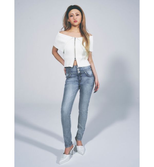 GYDA「square gyda バックルポインテッドミュール」|パンプス|